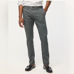 J. Crew Slim Fit Flex Chino Pant Mens Charcoal Gray Cotton Pants